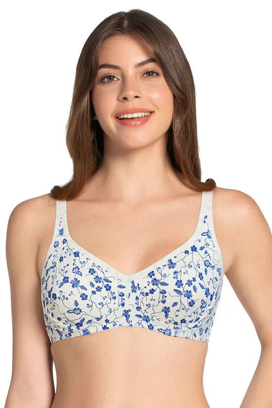 AMANTE-BRA10421 Cool Contour Non-Padded Bra with Aloe Finish 32B / BLACK
