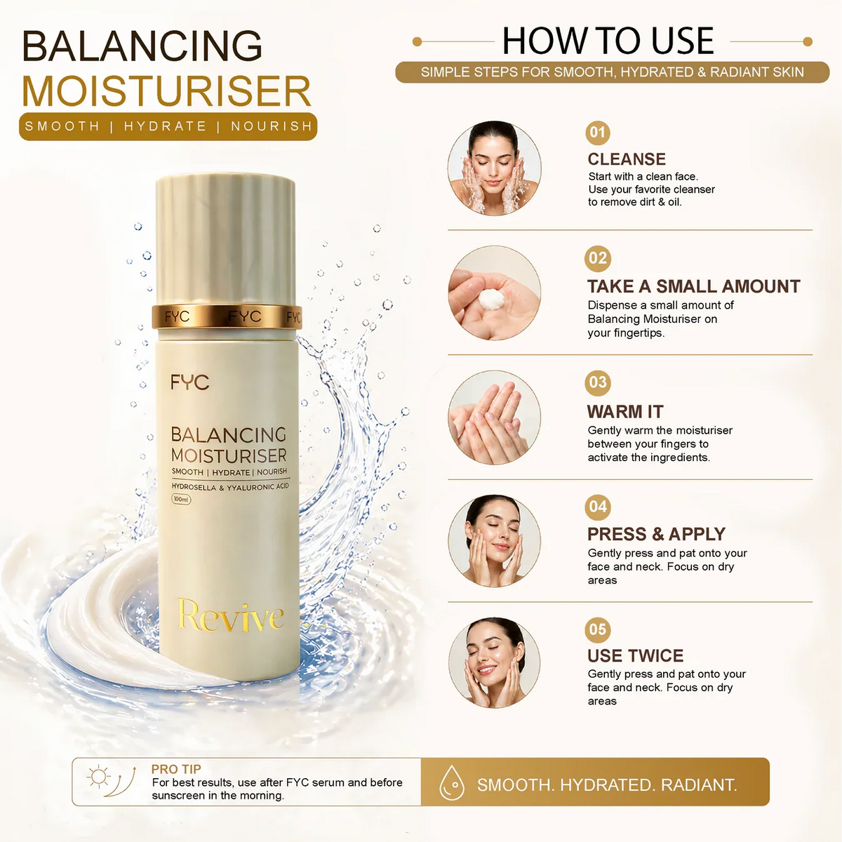 fyc Professional FYC Balancing Moisturiser – Revive (100ml)