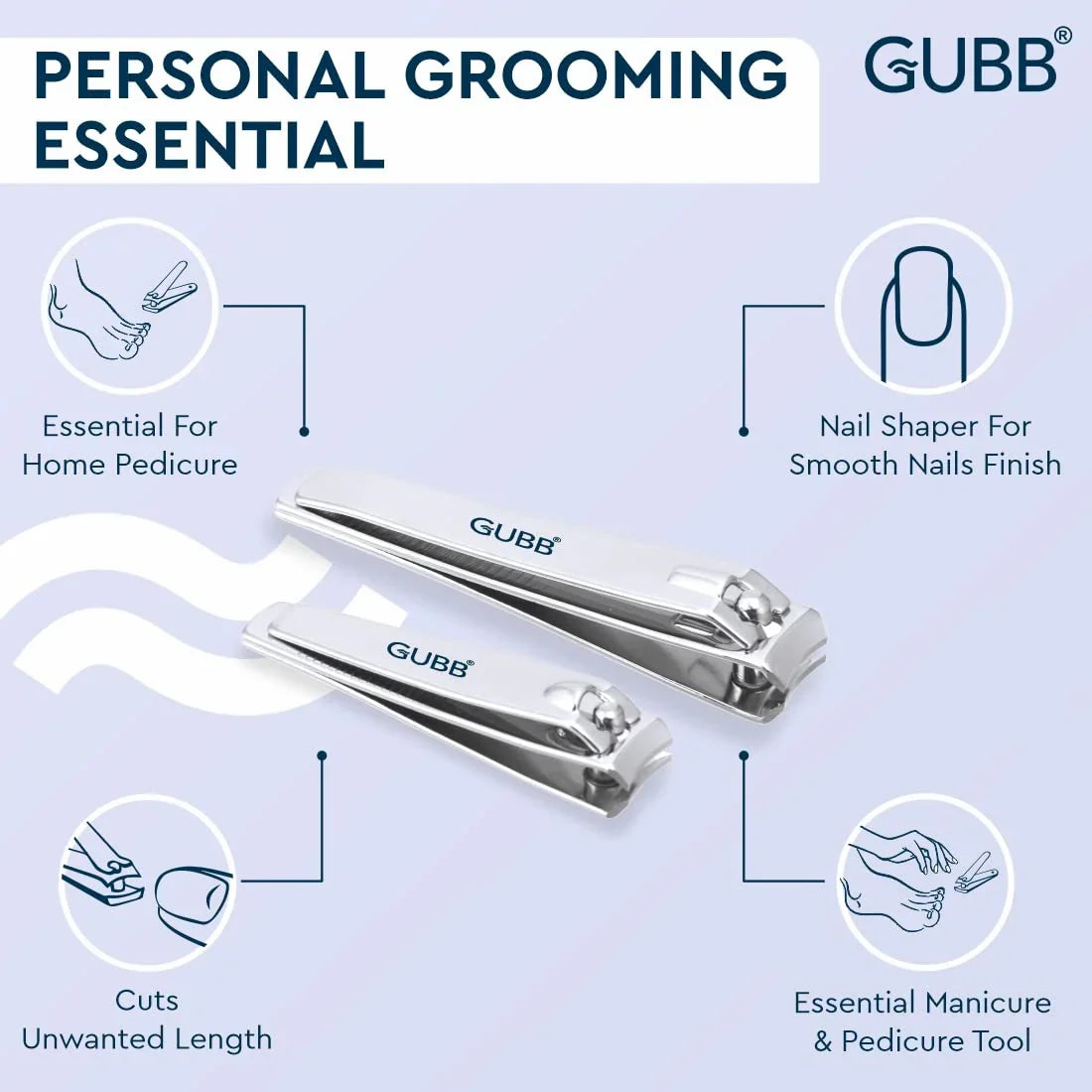 Gubb Nail Clipper Set ( Large & Medium )