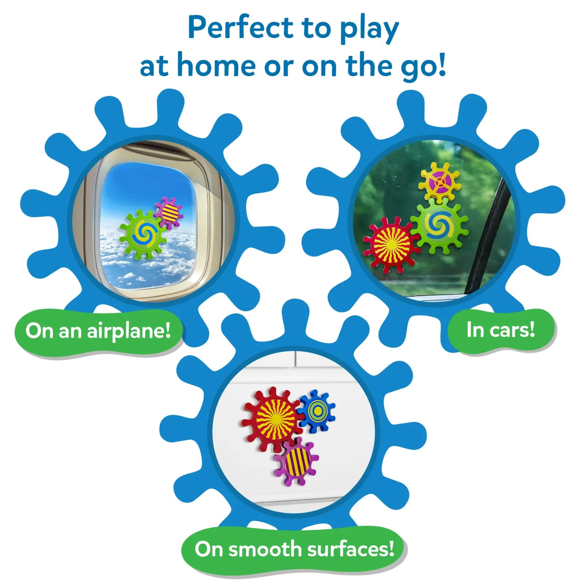 Skillmatics Spinny Gears: Pattern Pop | 5 Interlocking Gears (Ages 6-36 months)