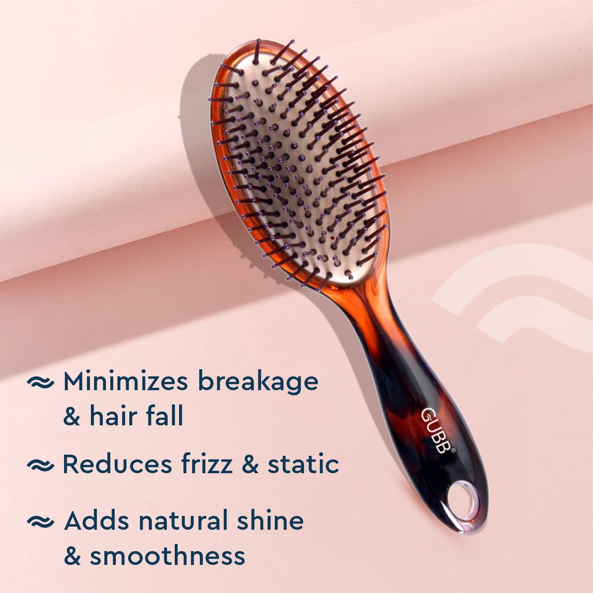Groom Town PVT. LTD GUBB OVAL CUSHIONED BRUSH (SMALL)
