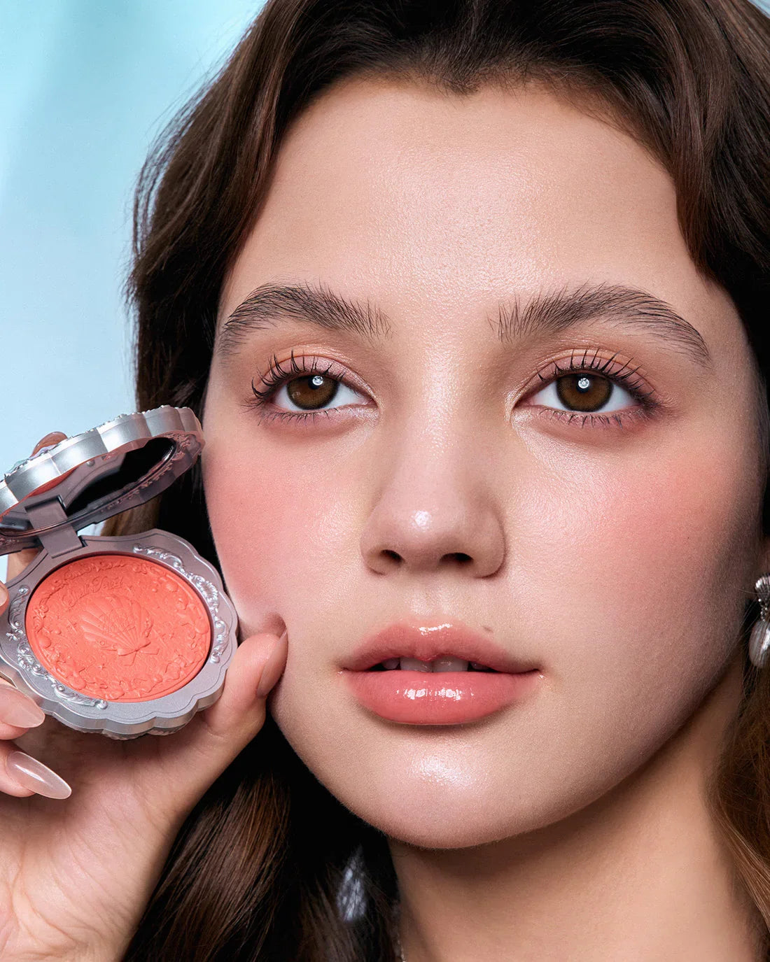 Flower Knows Shell's Jewel Silk Satin Blush S01 Sunkissed Coral