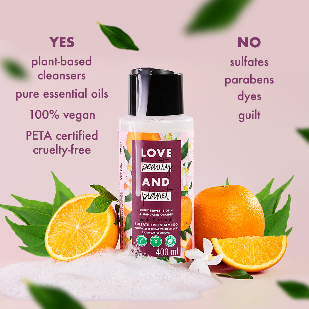Love Beauty & Planet Curry Leaves & Biotin Shampoo - 400 ml