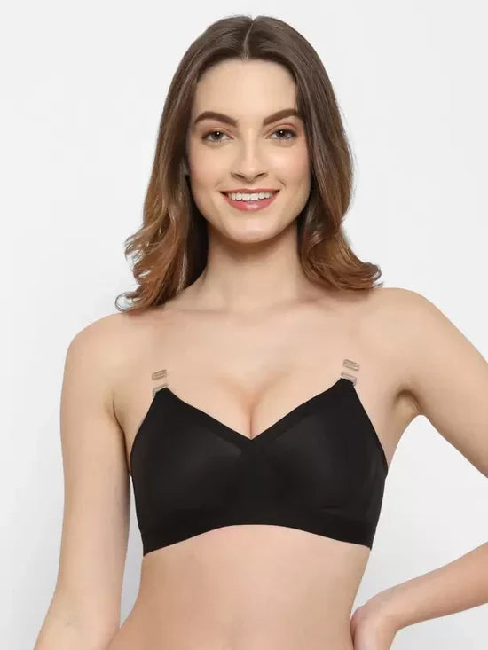 Floret Women Everyday Non Padded Bra T-3094 34(C) / BLACK