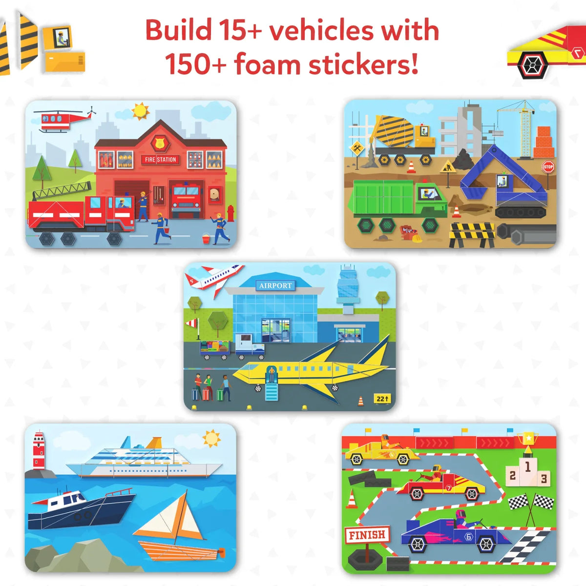 Skillmatics Tangram Twist - Off We Go! | No Mess Sticker Art (ages 4-7)