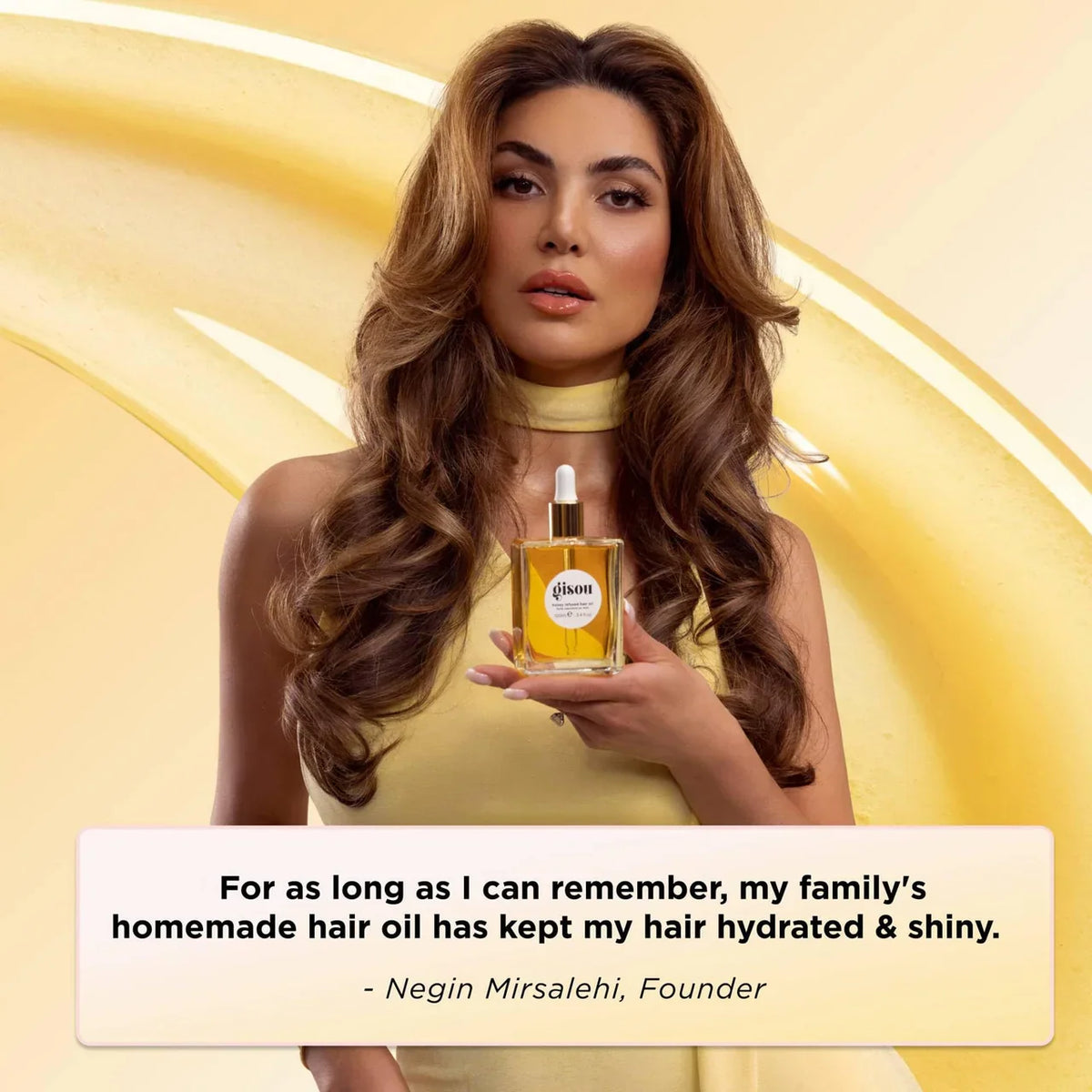 Gisou Honey Infused Hair Oil hulle capillaire au miel 50ml