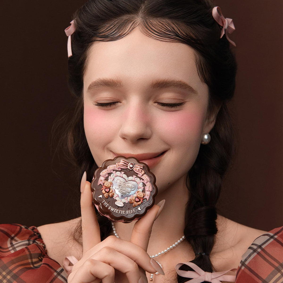 Flower Knows The Sweetie Bear Collection Silk Satin Blush 5g 02 Garden Picnic