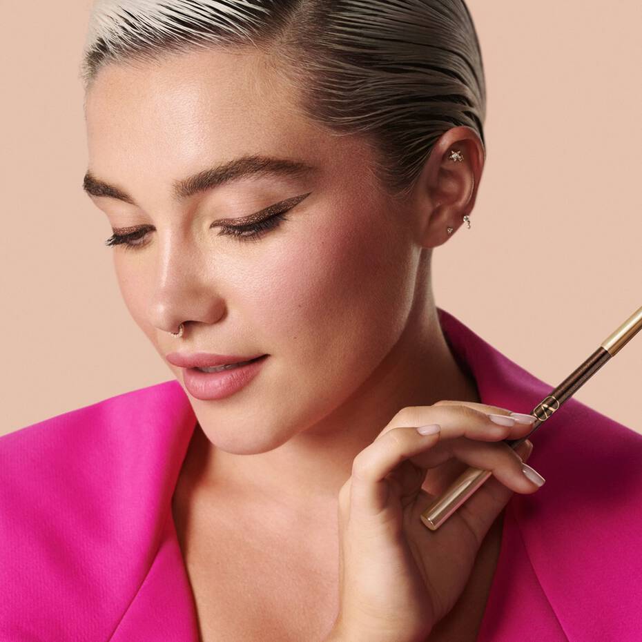 VALENTINO Colorgraph Eyeliner & Blending Brush 1.2g BROWN FONDANT