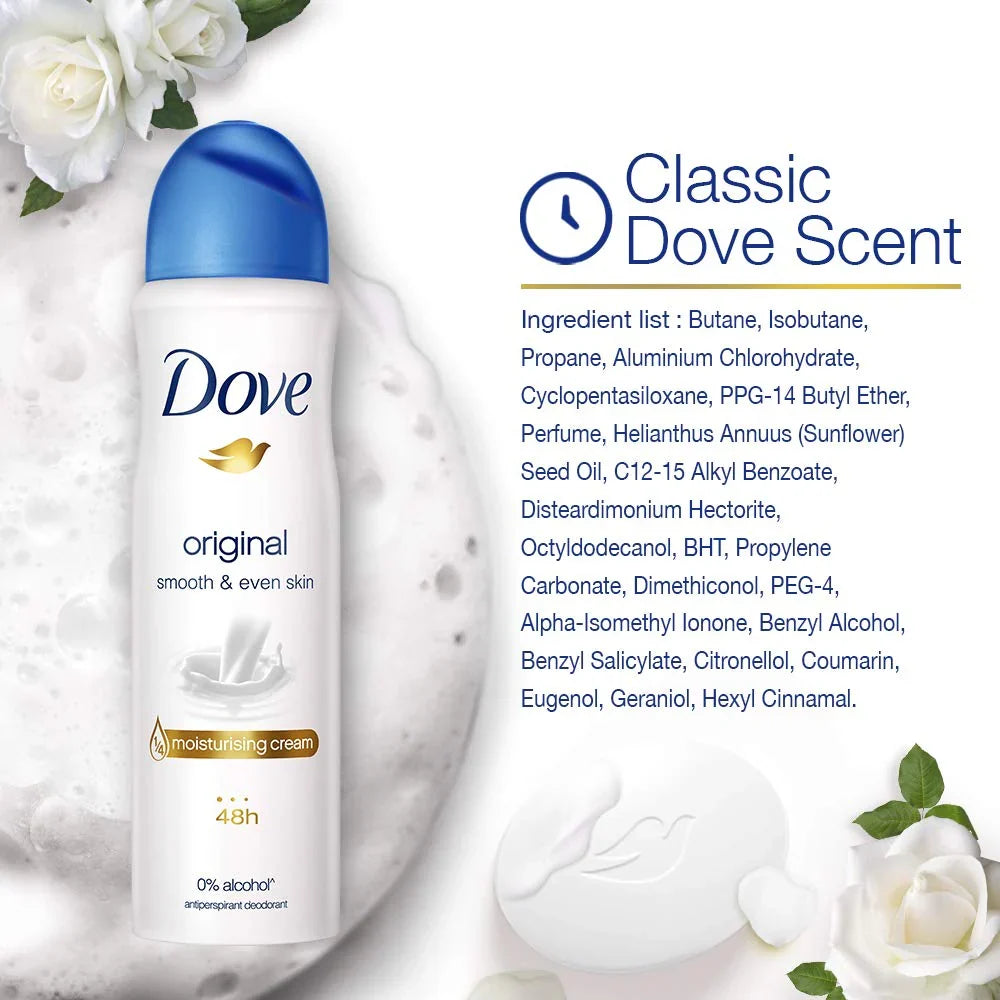 Dove Deodorant Dove Original Antiperspirant Spray 250ml