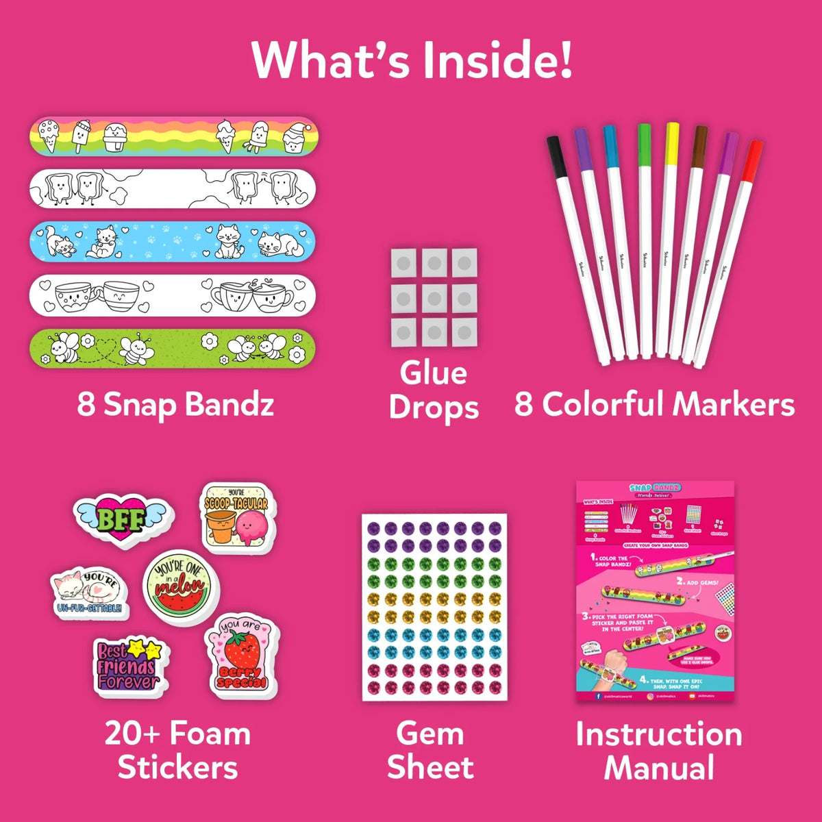 Skillmatics Snap Bandz: Friends Forever | DIY Art & Craft Activity (ages 4-10)