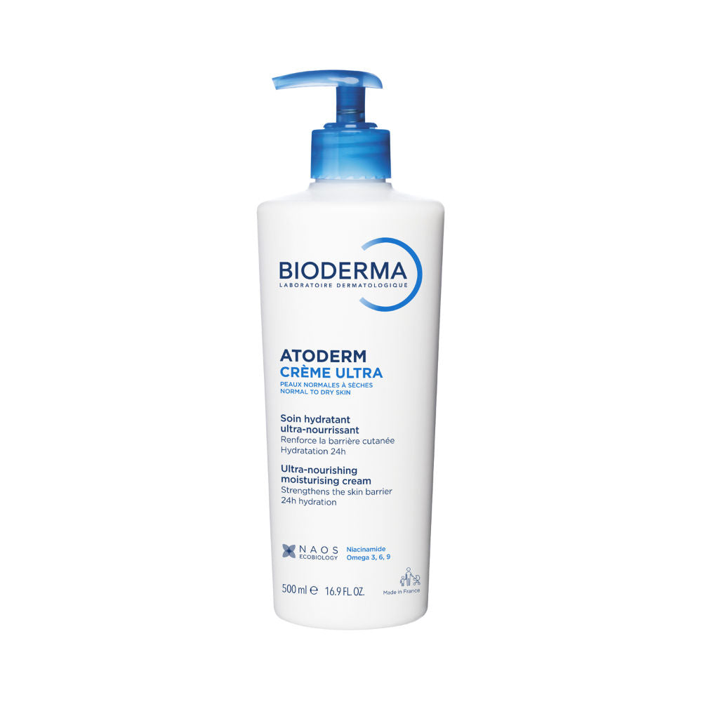 Bioderma Niacinamide Moisturizer - Atoderm Creme Ultra-Boosts Hyaluronic Acid, Ceramides (500 ml)