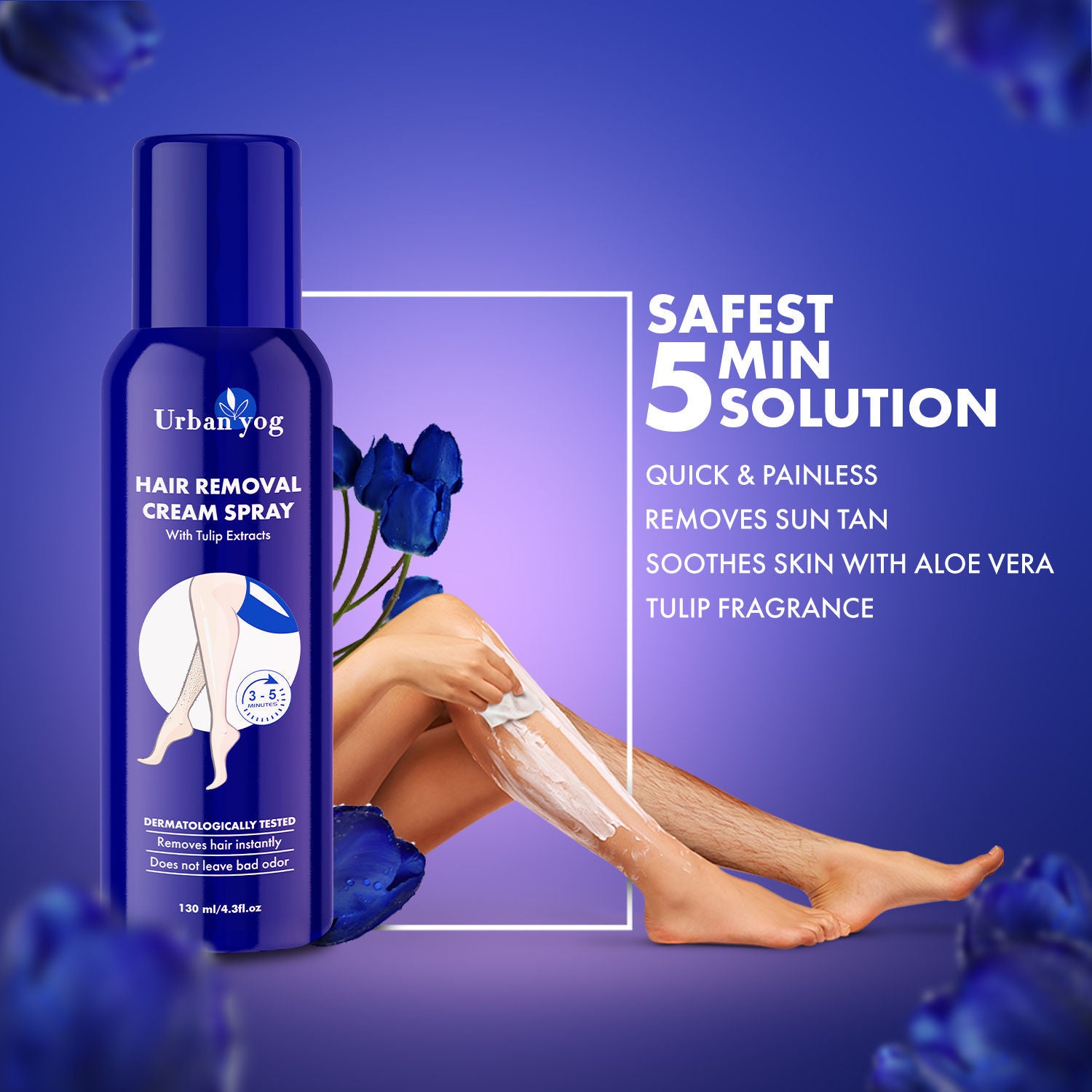 UrbanYog Hair Removal Cream Spray For Women (200ml)