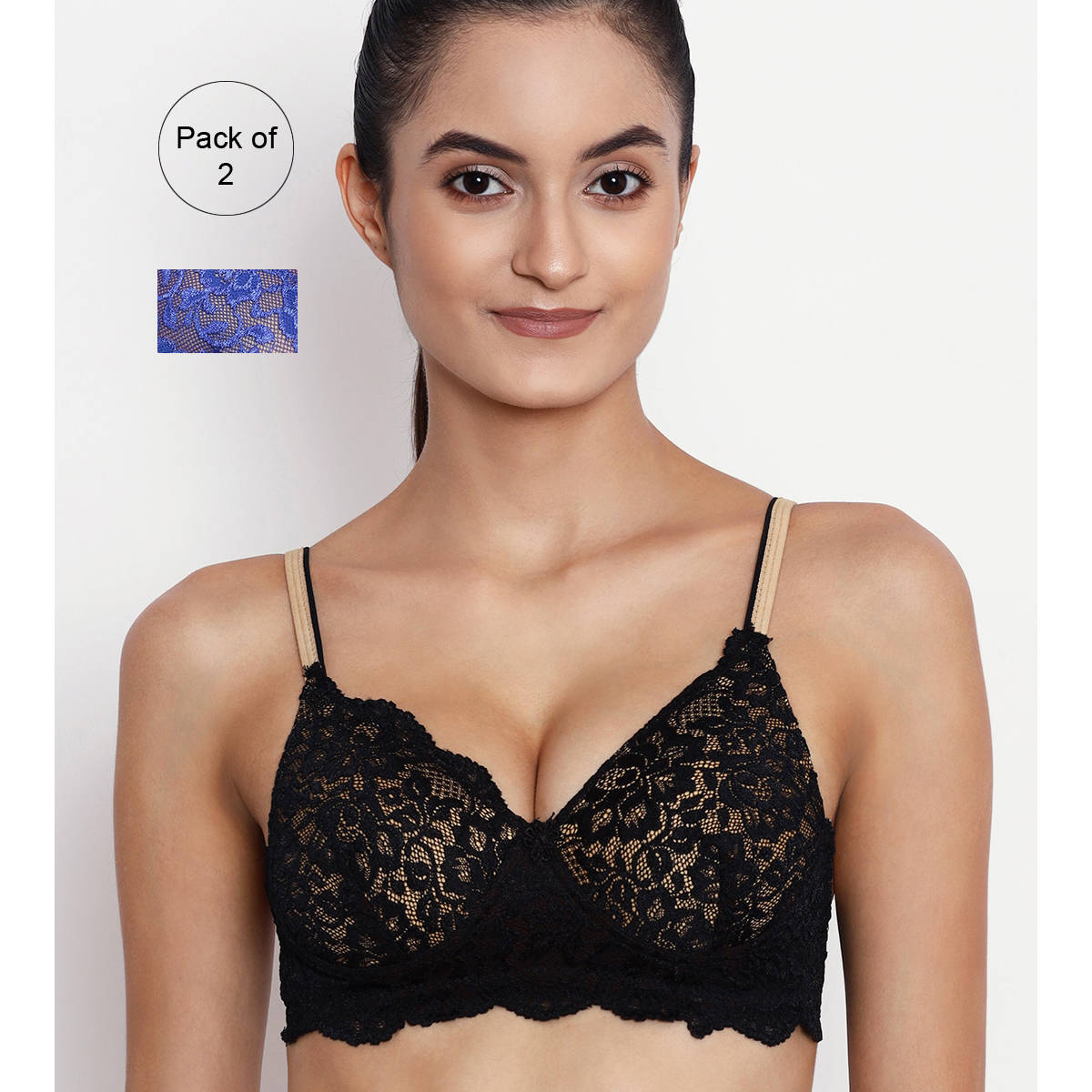 Abelino Set Of 2 Heavily Padded Bra - Multi-Color (28B) · 28B
