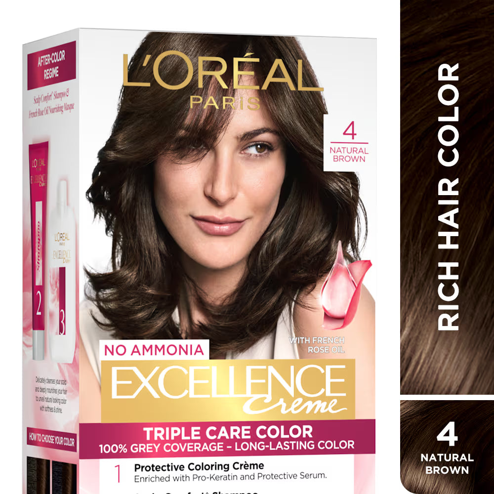 Loreal Paris - Excellence Creme Triple Care Hair Color (72ml + 100g)