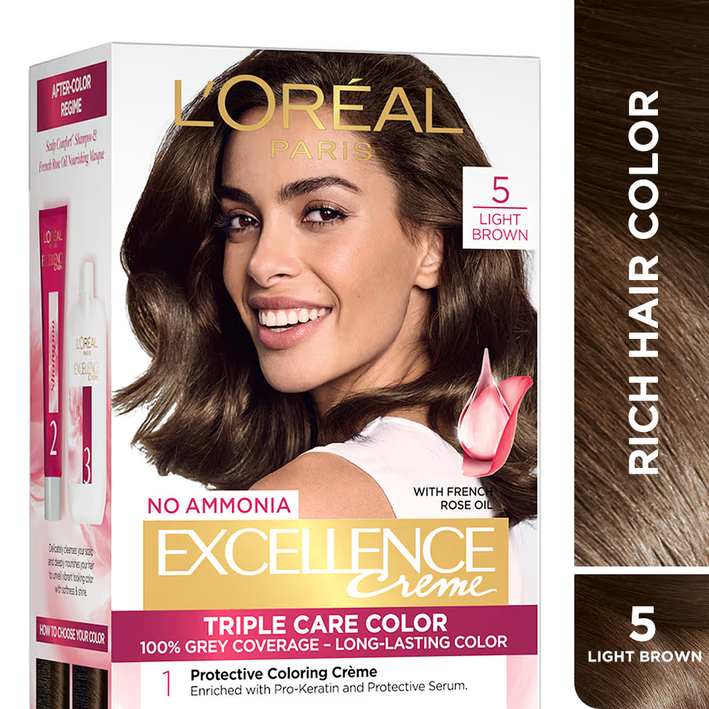 Loreal Paris - Excellence Creme Triple Care Hair Color (72ml + 100g)