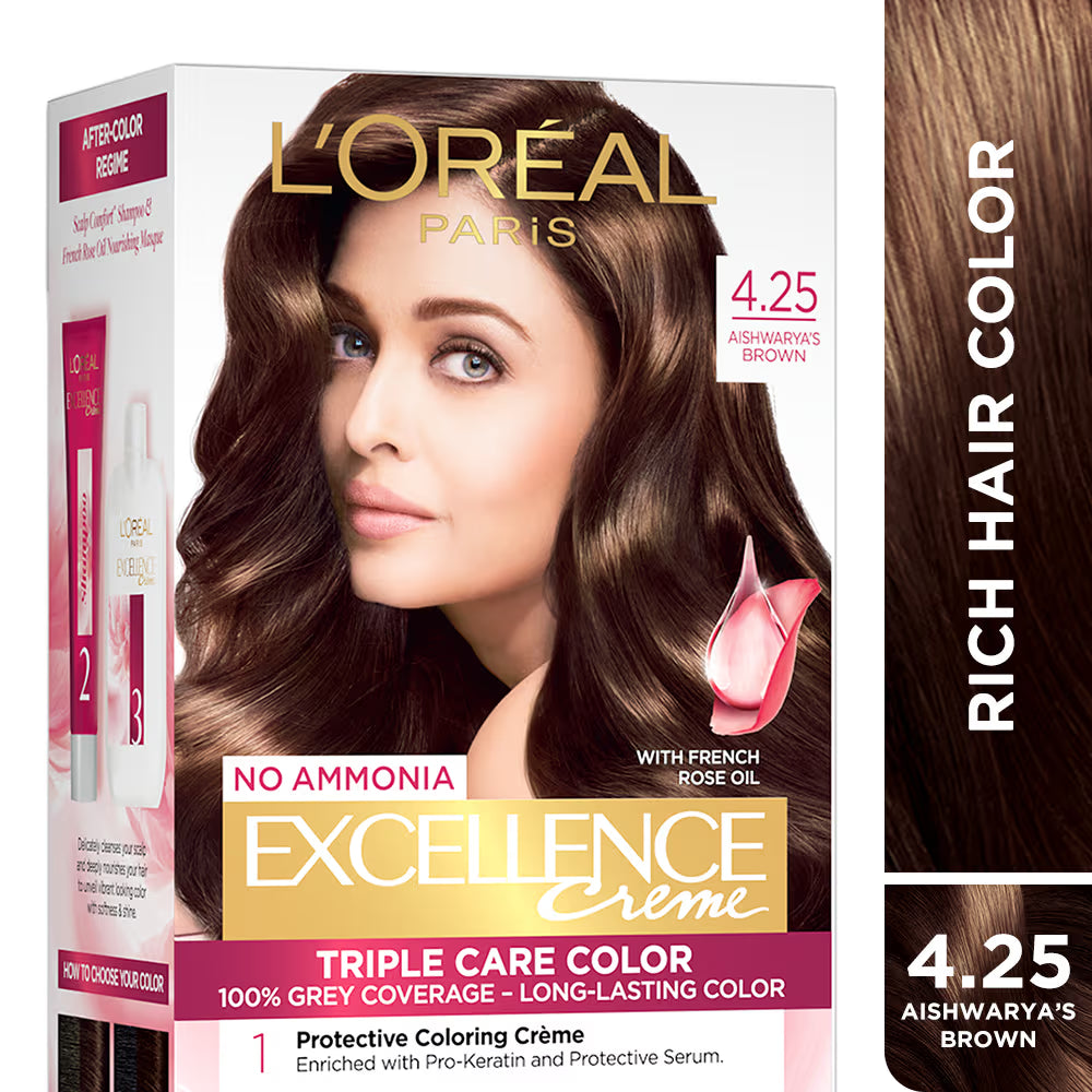 Loreal Paris - Excellence Creme Triple Care Hair Color (72ml + 100g)