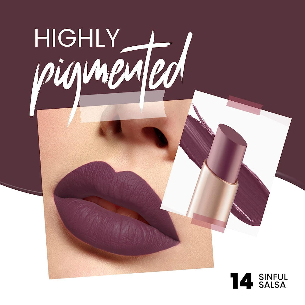 MARS Creamy Matte Lipstick 14-Sinful Salsa (3.2g)