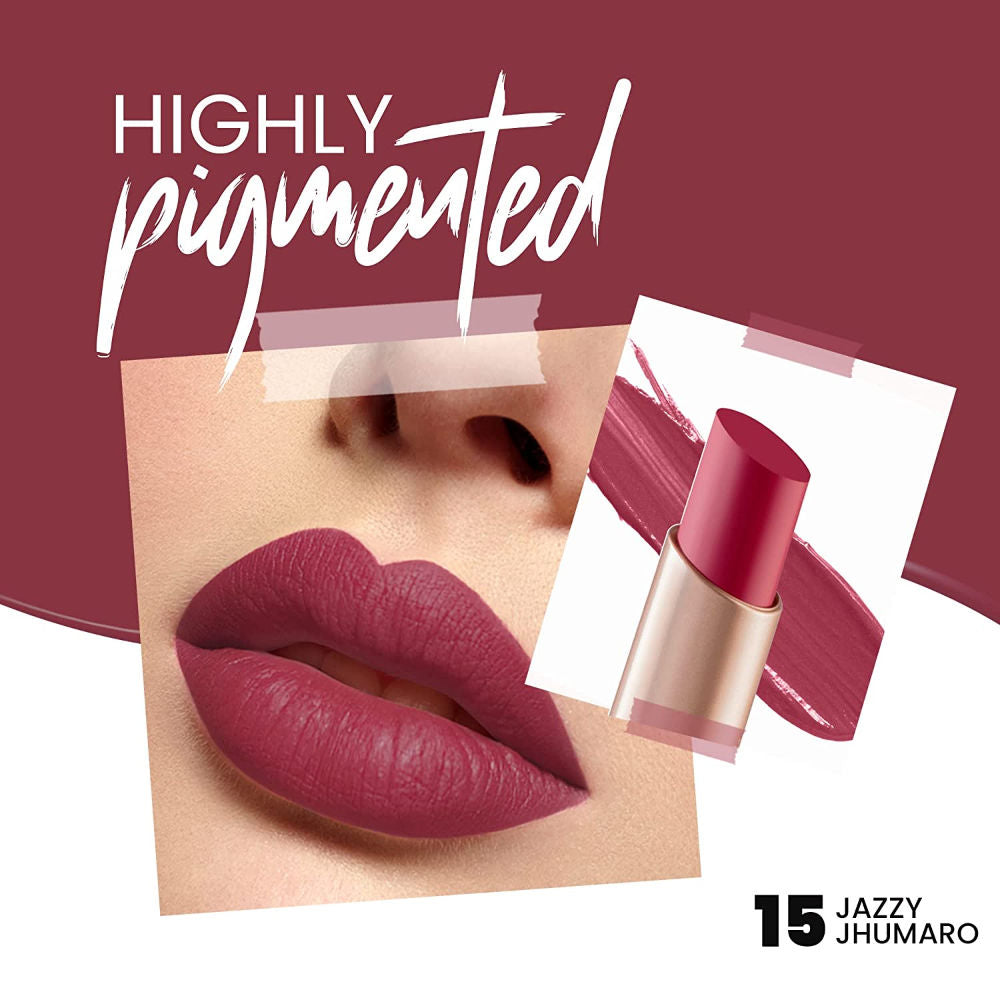 MARS Creamy Matte Lipstick 15-Jazzy Jhumar (3.2 g)