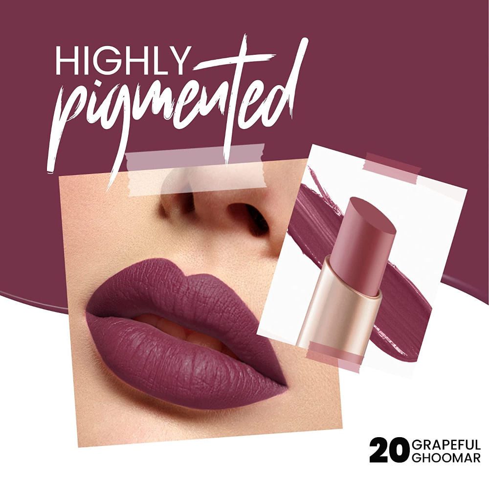 MARS Creamy Matte Lipstick 20-Grapeful Ghoomar (3.2 g)