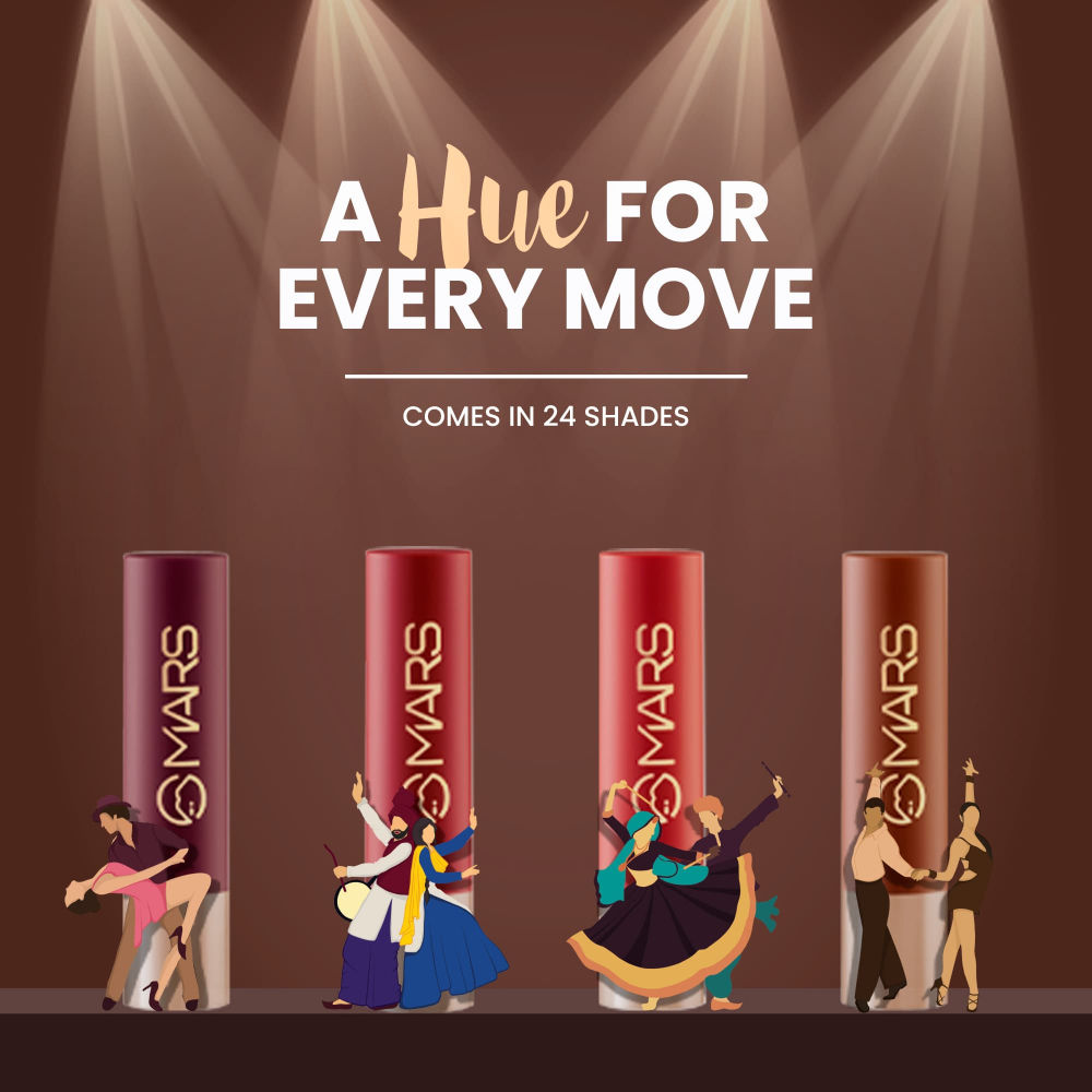 MARS Creamy Matte Lipstick 21-Giddha Glow (3.2g)