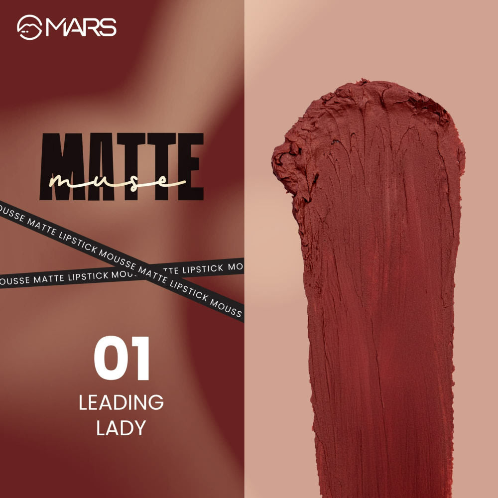 MARS Matte Muse Lipstick - 01 LEADING LADY (3ml)