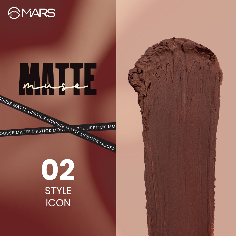 MARS Matte Muse Lipstick - 02 STYLE ICON (3ml)