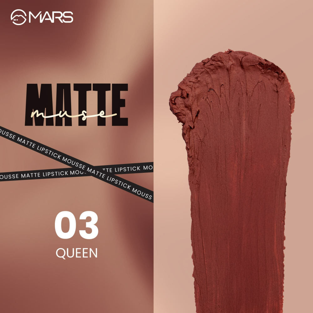 MARS Matte Muse Lipstick - 03 QUEEN (3ml)