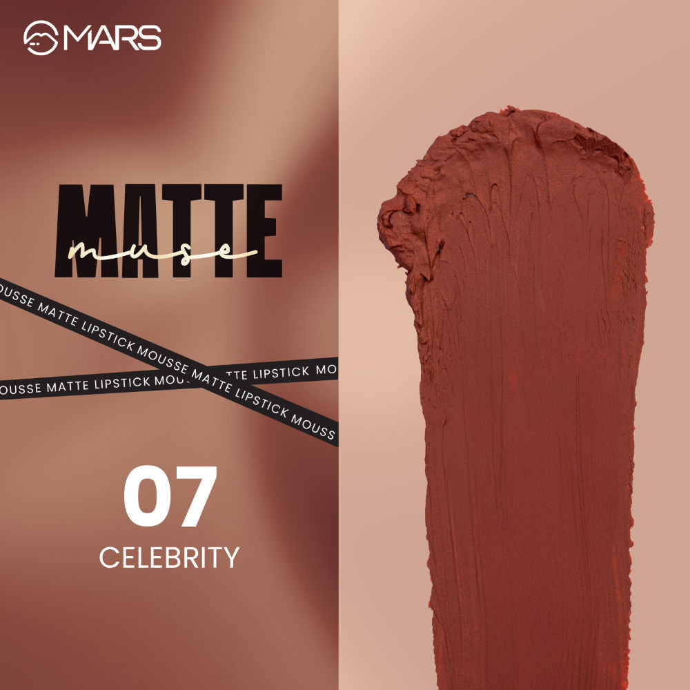 MARS Matte Muse Lipstick - 07 CELEBRITY (3ml)