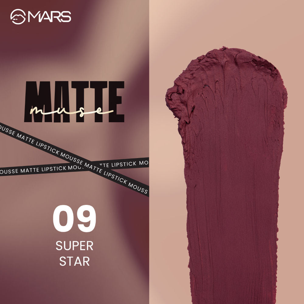 MARS Matte Muse Lipstick - 09 SUPER STAR (3ml)