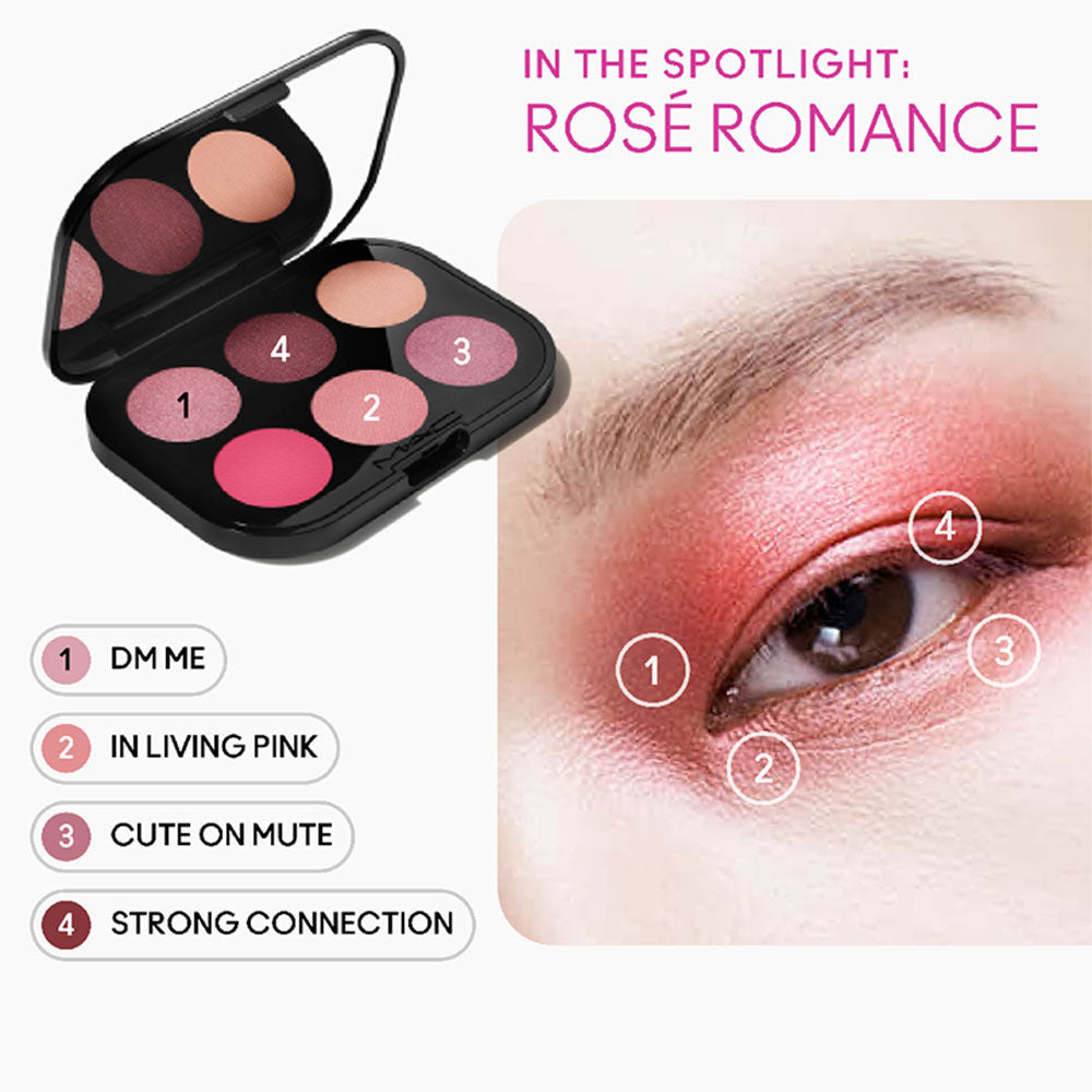 M.A.C Connect In Colour Eye Shadow Palette X6 - Rose Lens (6.25 g)