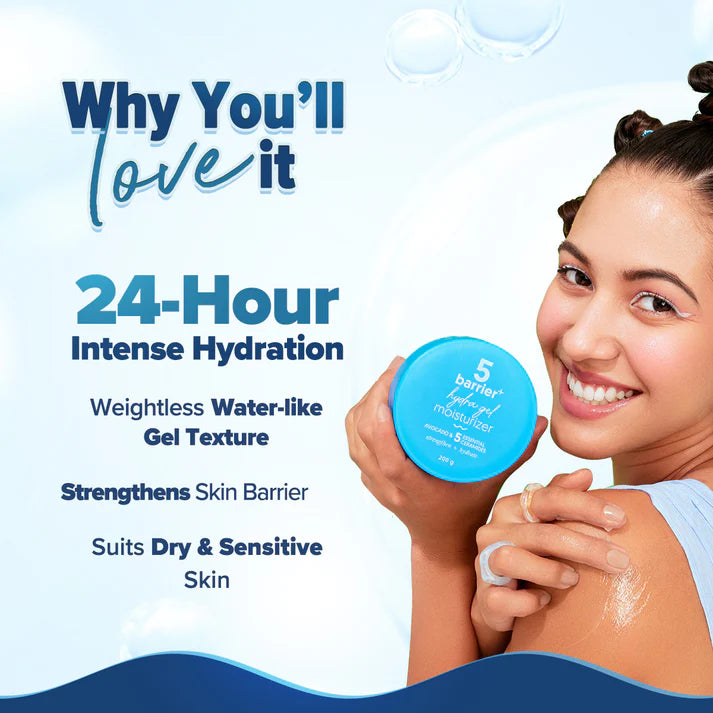 Aqualogica – 5 Barrier+ Hydra Gel Moisturizer with Avocado & 5 Essential Ceramides -(200 g)