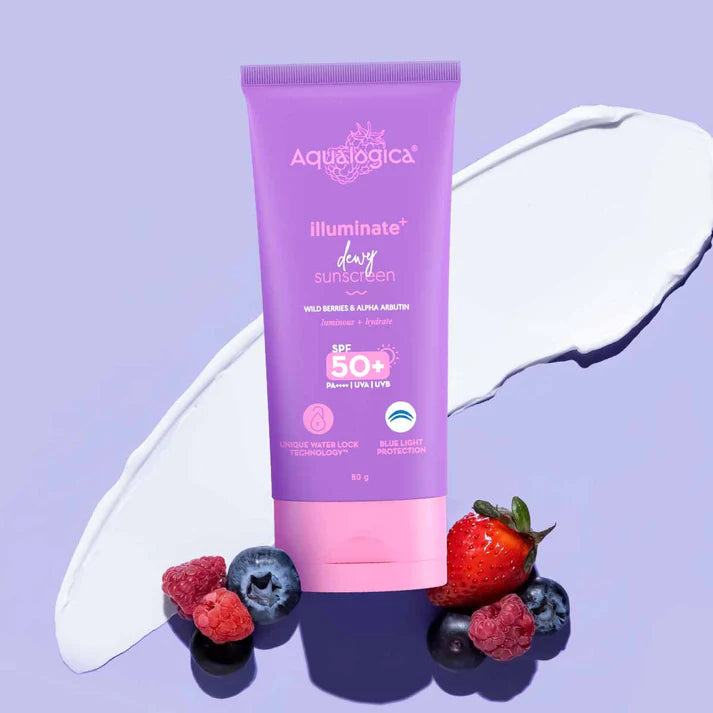 Aqualogica – Illuminate+ Dewy Sunscreen SPF 50+ (80g)