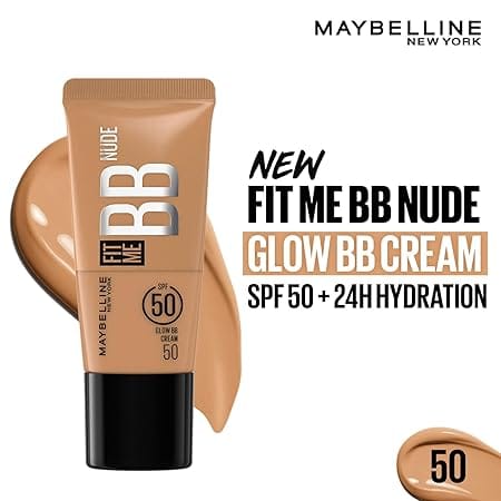 Maybelline New York - Fit Me BB Nude Spf 50 Glow BB Cream (25ML)
