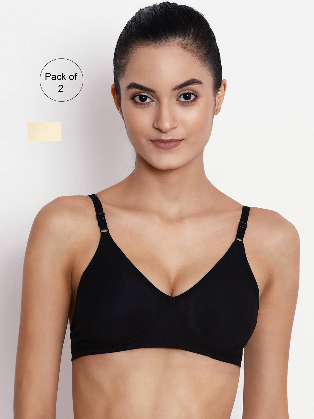 Abelino Pack Of 2 Non Padded Seamless Bras. - Multi-Color (40B) · 40B