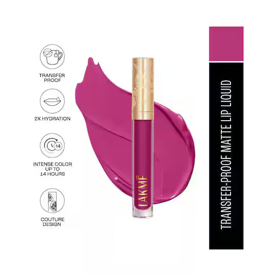 Lakme - Rouge Bloom Matte Liquid Lipstick (3.5ml)