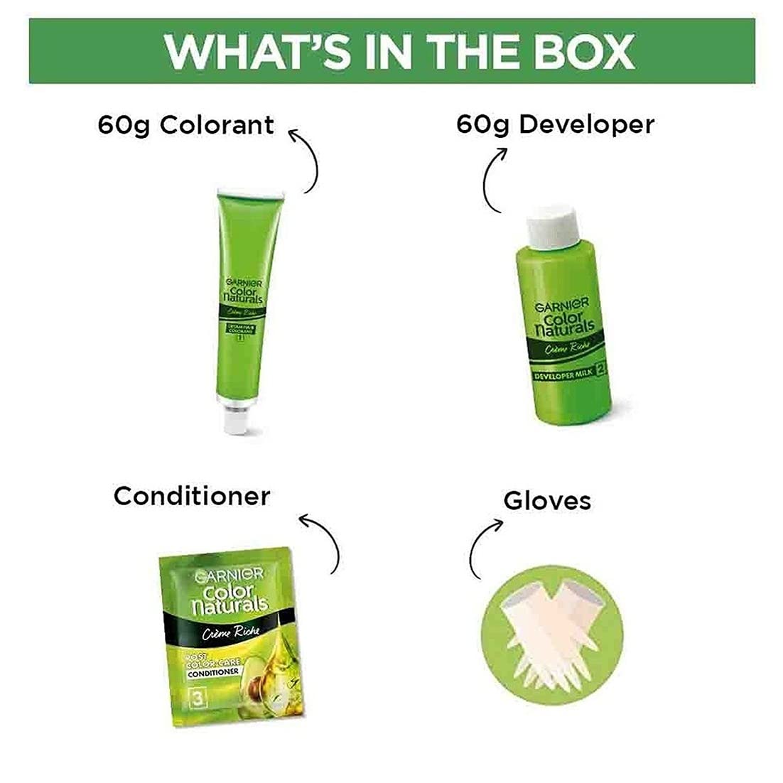 New Garnier Color Naturals with Keratin Shade 3 Darkest Brown SHADE 3, DARKEST BROWN (Pack of 1)