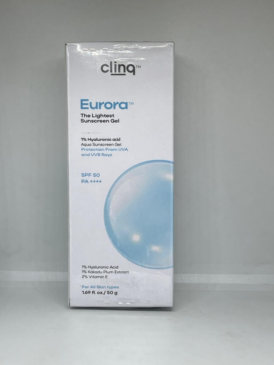 DermaShoap Eurora Lightweight Sunscreen Gel SPF 50 PA+++ | Broad Spectrum UVA & UVB Protection | Enriched with Vitamin E & Kakadu Plum Extract | Non-Greasy Sun