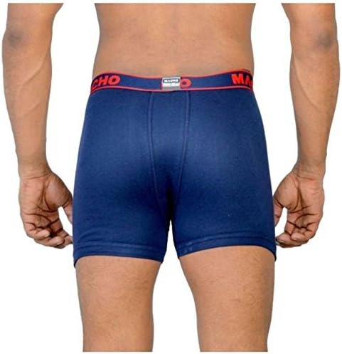 Macho Men's Long Cotton Fine Trunk Pack of 1 (Multi Color) 80 CM Multi-coloured