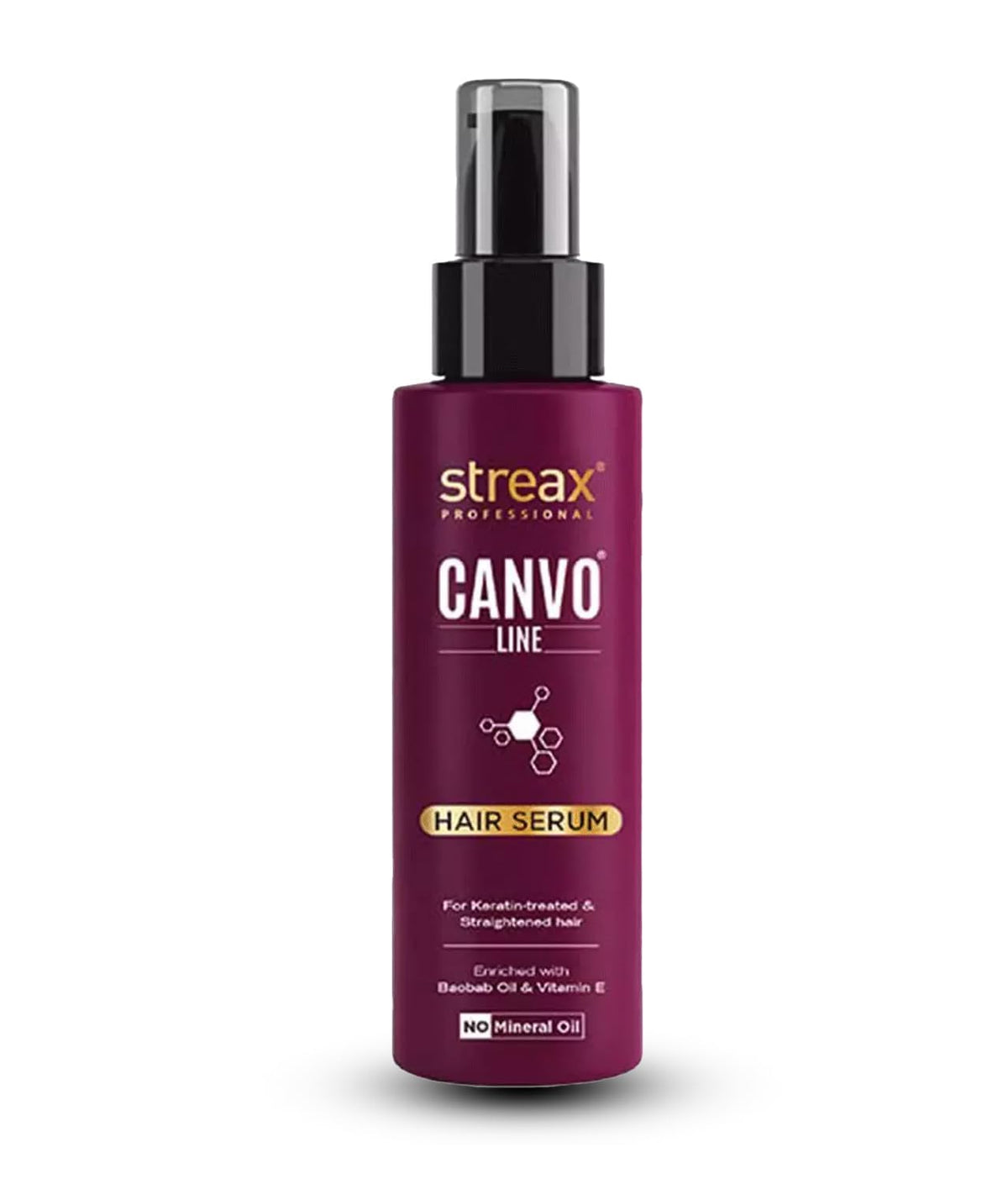 Streax Professional Canvo Line Serum For Straightened Hair Pack of 2 (200 ml)