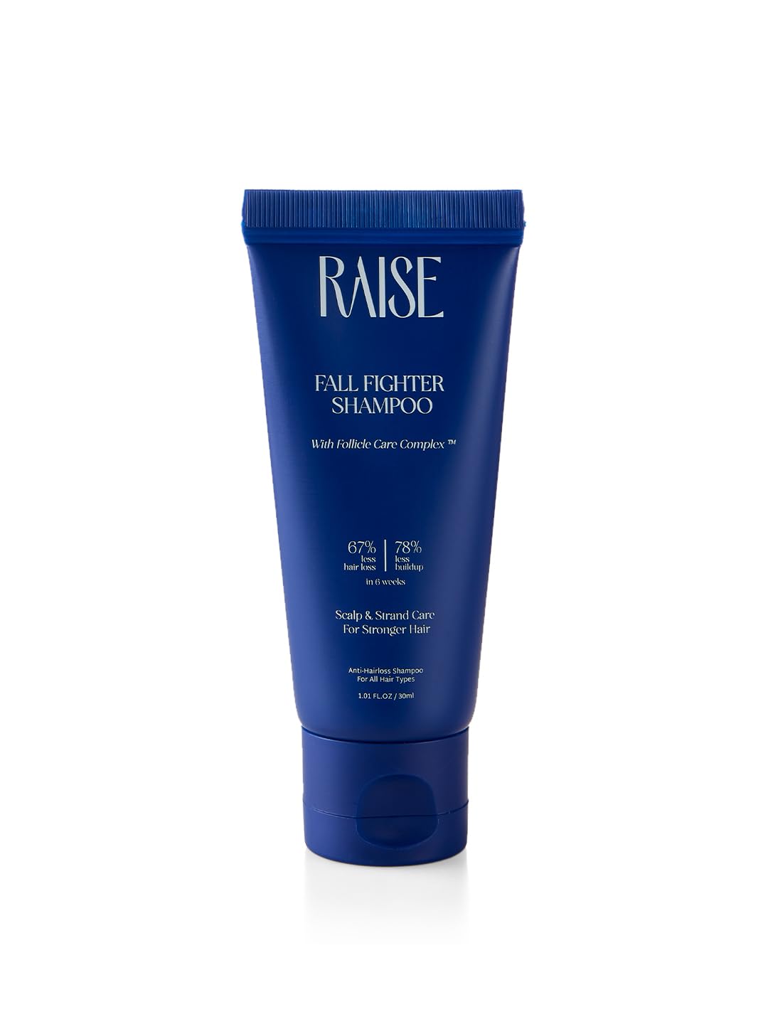 Raise Fall Fighter Anti Hair Fall Shampoo | Reduces Hair Loss by 67% in 6 Weeks | Enriched with Ceramides & Patented Follicle Care Complex | Fuller, Thicker Hai