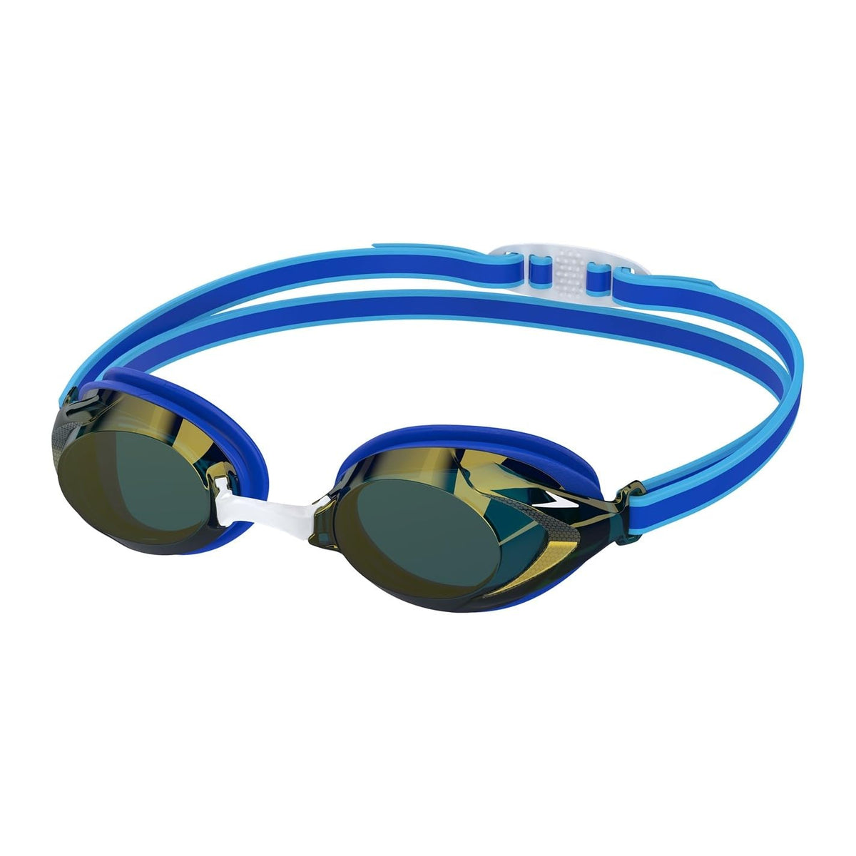 Speedo Unisex Junior Vanquisher 3.0 Mirror Lens Swim Goggles | Anti Fog Coated Lens | 100% UV Protection | Adjustable Nose Bridge Free Size