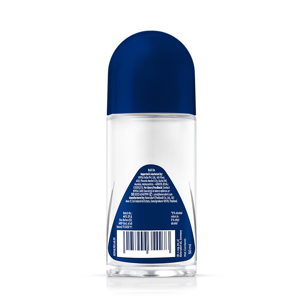 NIVEA Men Fresh Woody Protect And Care Roll On, 50Ml, Pack Of 1 Roll on 1 count (Pack of 1)