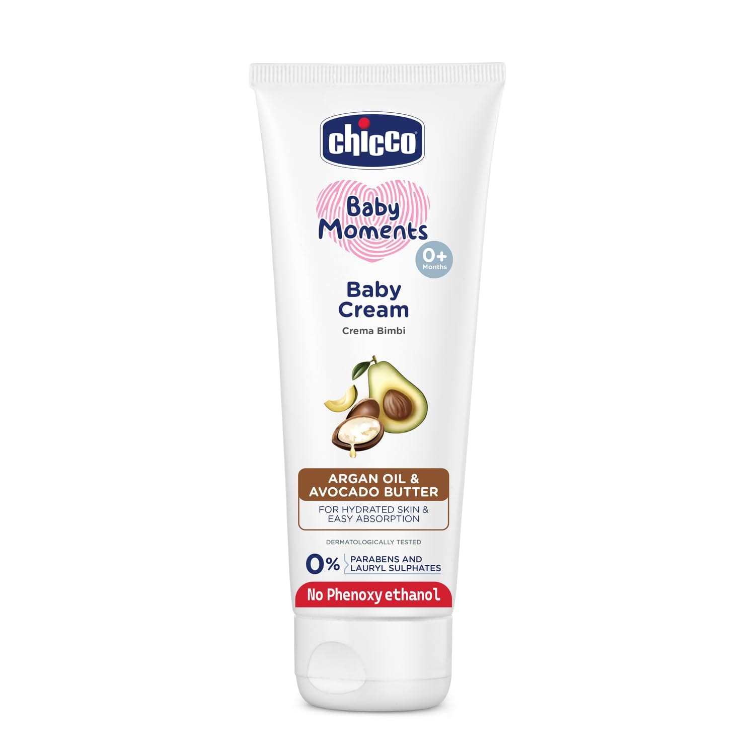 Chicco - Baby Moments Baby Cream for Babies with Argan Oil & Avocado Butter (200g)