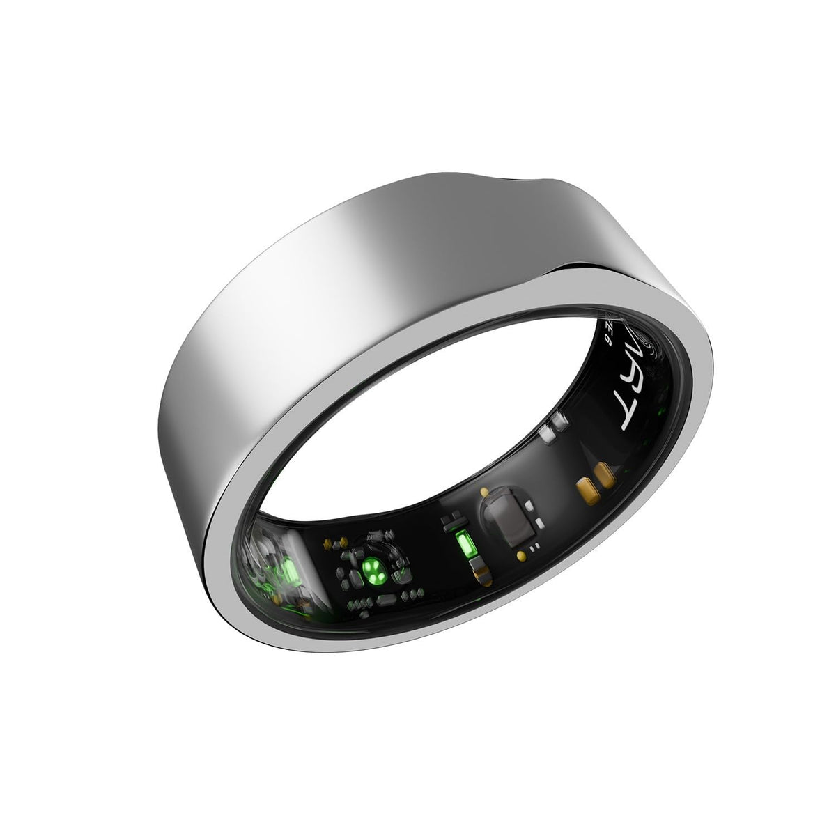 FITTR HART X2 Smart Ring, Fitness & Health Tracker, Frost Silver, Size 9 Frost Silver 9