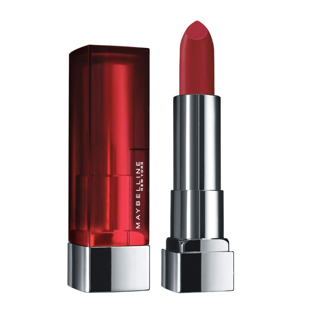 Maybelline New York Color Sensational Creamy Matte Lipstick, 691 Rich Ruby, 3.9g and Maybelline New York Color Sensational Creamy Matte Lipstick, 696 Burgundy B
