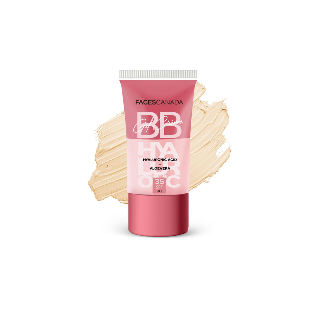 FACESCANADA SPF 35 BB Gel Crème - Light Vanilla, 30g | Multitasking | Even Skin Tone | Instant Glow | Smooth Flawless Matte Finish | Hydrating | Lightweight & N