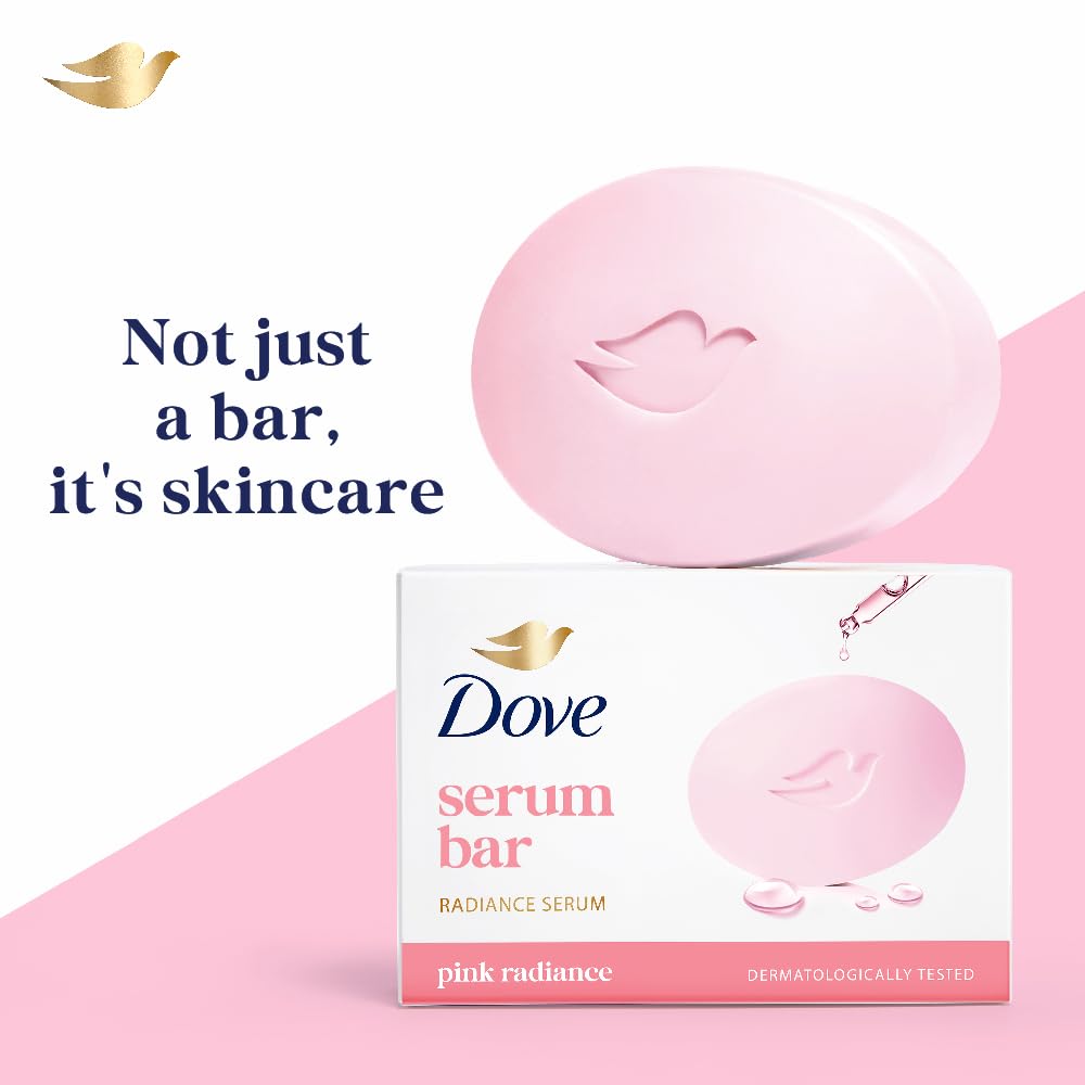 Dove Serum Bar | with Radiance Serum | Pink Radiance | 375g (125g x 3) 375 g (Pack of 1)