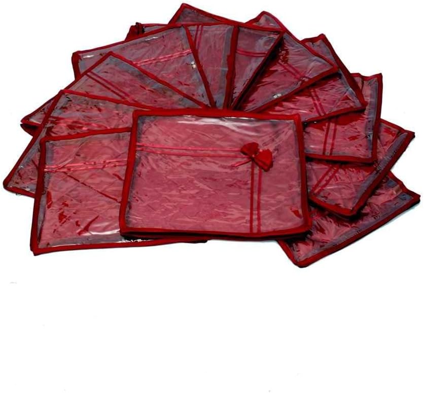Wedding Special Combo, 12 pcs of Satin Bow Saree Cover, 2 Rod Bangle Box in Brocade f0027