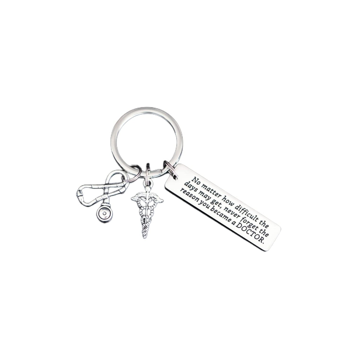 Doctor Keychain Gifts for Men Women Male Woman Friends Keychains Doctor Key Chain No Matter How
