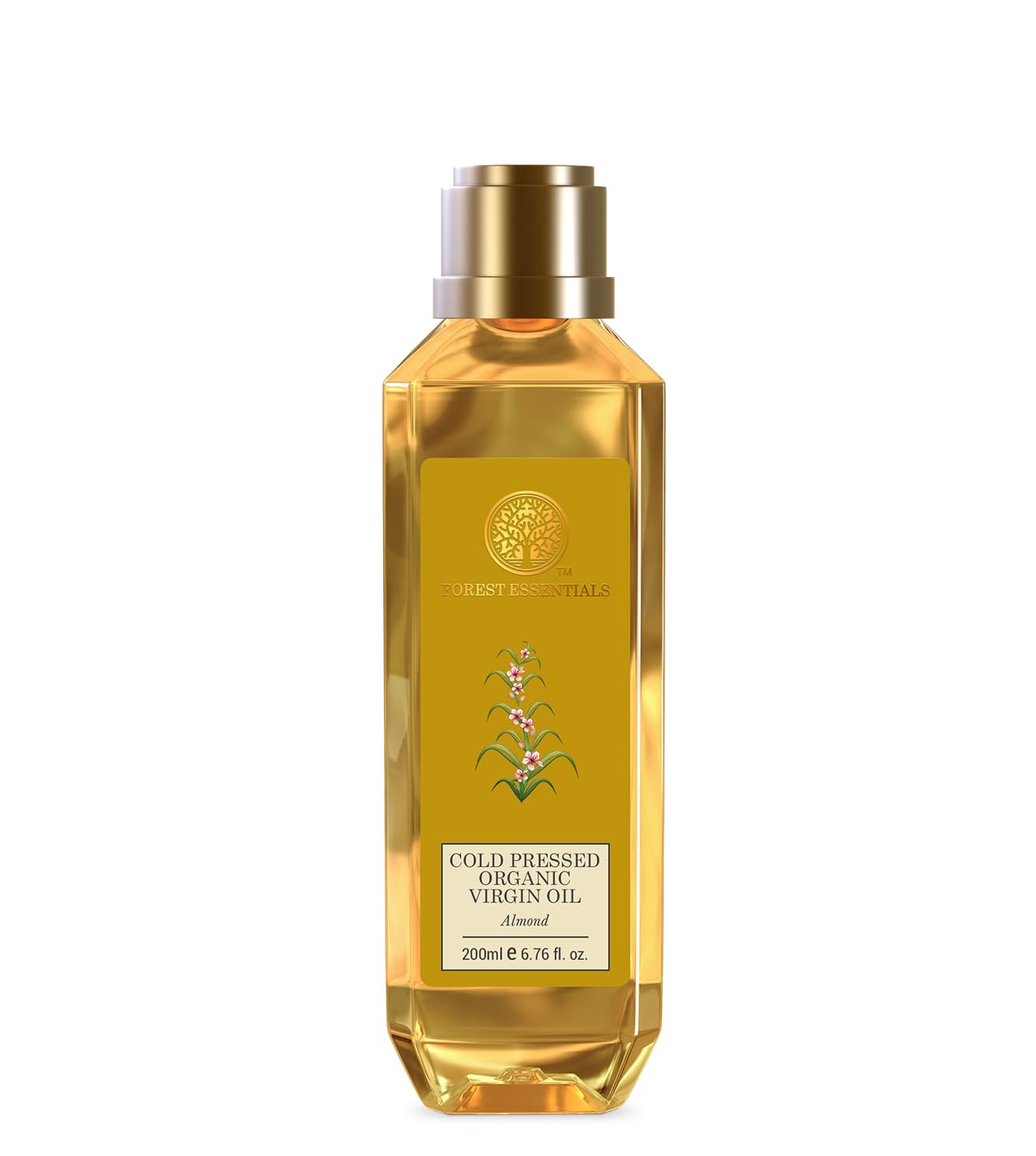 Forest Essentials Organic Pure Cold Pressed Almond Oil | 100% Pure & Natural